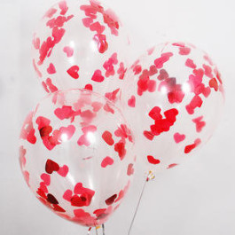 Опция Шар с конфетти "Красные сердца" - фото 2 Опция Шар с конфетти "Красные сердца" – фото 2