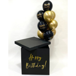 Опция Коробка сюрприз с шарами "Black & Gold" – фото 2
