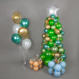 Опция Фотозона из шаров "Новогодняя ёлка" - фото 4 Опция Фотозона из шаров "Новогодняя ёлка" – фото 4