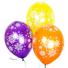 Опция Шар с гелием "Снежинки ассорти" – фото 2