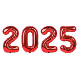 Опция Цифры шарики 2025 Красные – фото 4