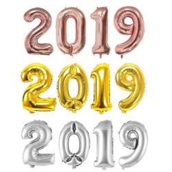 Фольгированные цифры шарики 2023 для Нового Года