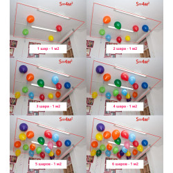 Шарики под потолок: сколько купить, как выбрать?
