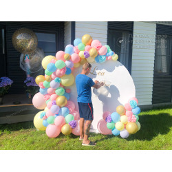 Как сделать фотозону из шаров своими руками