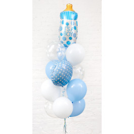 Опция Набор шаров "Бутылочка Мальчик" - фото 4 Опция Набор шаров "Бутылочка Мальчик" – фото 4