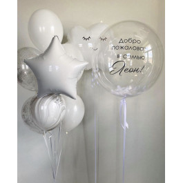 Опция Шарики на рождение сына "Добро пожаловать в семью!" – фото 2