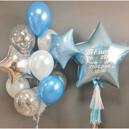 Опция Набор шаров на выписку "Маленькое счастье" - фото 2 Опция Набор шаров на выписку "Маленькое счастье" – фото 2