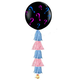 Опция Шар Сюрприз для определения пола ребенка Гелий с тассел 70 см - фото 4 Опция Шар Сюрприз для определения пола ребенка Гелий с тассел 70 см – фото 4