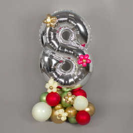 Опция Серебритая цифра на подставке – фото 4