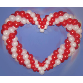 Опция Сердце из шаров дизайнерское - фото 1 Опция Сердце из шаров дизайнерское – фото 1