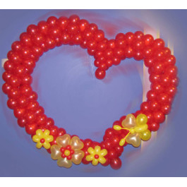 Опция Сердце из шаров c украшением 4 - фото 4 Опция Сердце из шаров c украшением 4 – фото 4