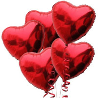 Фольгированные сердца без рисунка – фото 2