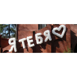 Опция Надпись из шаров "Романтик" - фото 1 Опция Надпись из шаров "Романтик" – фото 1