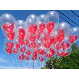 Опция Шар-сердце в шаре 14” (35 см)  – фото 2
