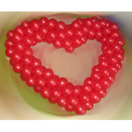 Опция Сердце из шаров однотонное – фото 2