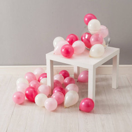 Опция Воздушные шарики на пол Мини 5" (12 см) Ярко Розовое Ассорти – фото 3