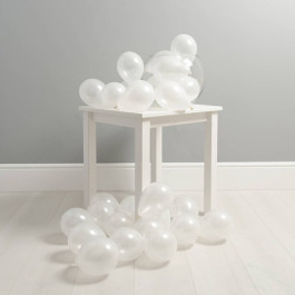 Опция Воздушные шарики на пол Мини 5" (12 см) Белые – фото 1