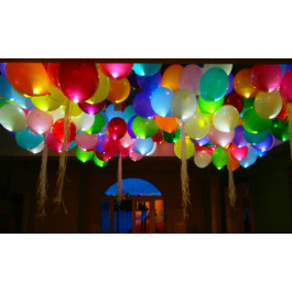 Опция Светящиеся шарики гелиевые ассорти – фото 3
