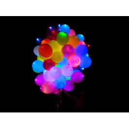 Опция Светящиеся шарики гелиевые ассорти – фото 3