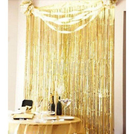 Опция Шторка-занавес из фольги Золото 0,9х2,5 м – фото 1