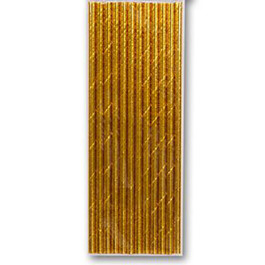 Опция Трубочки фольгиров. золотые 12 шт. – фото 2