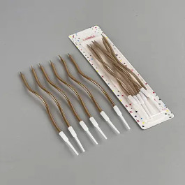 Опция Свечи для торта коктейльные Розово-золотое 6 шт. – фото 4