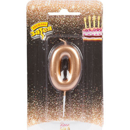 Опция Свеча -цифра "0" Розовое золото - фото 3 Опция Свеча -цифра "0" Розовое золото – фото 3