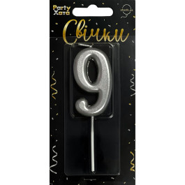 Опция Свеча-цифра "9" Серебро - фото 2 Опция Свеча-цифра "9" Серебро – фото 2