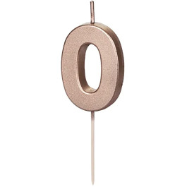 Опция Свеча-цифра "0" Розовое золото - фото 3 Опция Свеча-цифра "0" Розовое золото – фото 3