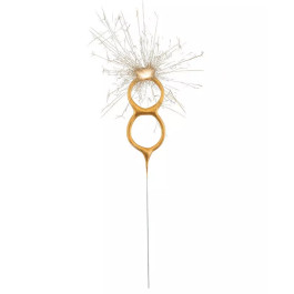 Опция Бенгальская свеча-цифра "8" Золотая - фото 2 Опция Бенгальская свеча-цифра "8" Золотая – фото 2