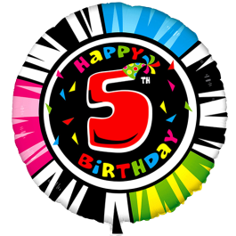 Опция Фольгированная цифра "5" на кругу – фото 3