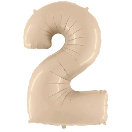 Опция Фольгированная цифра "2" Кремовая Сатин - фото 2 Опция Фольгированная цифра "2" Кремовая Сатин – фото 2