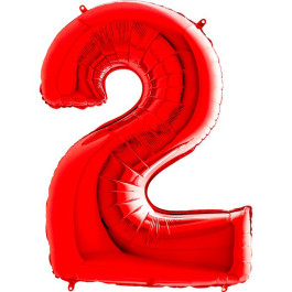 Опция Фольгированная цифра "2" Красная – фото 4