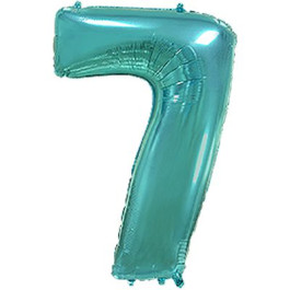Опция Фольгированная цифра "7" Бирюзовая - фото 4 Опция Фольгированная цифра "7" Бирюзовая – фото 4