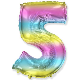 Опция Фольгированная цифра "5" Омбре Градиент - фото 4 Опция Фольгированная цифра "5" Омбре Градиент – фото 4