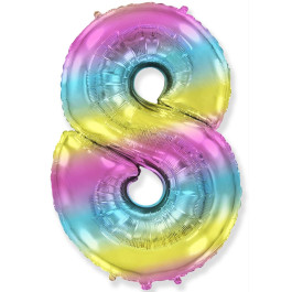 Опция Фольгированная цифра "8" Омбре Градиент – фото 3