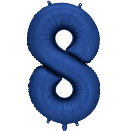 Опция Фольгированная цифра "8" Синяя сатин Navy Blue - фото 2 Опция Фольгированная цифра "8" Синяя сатин Navy Blue – фото 2