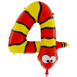 Опция Фольгированная цифра "4" в виде питона Каа – фото 2