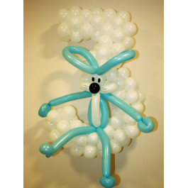 Опция Цифра из шаров "С Зайкой" - фото 2 Опция Цифра из шаров "С Зайкой" – фото 2