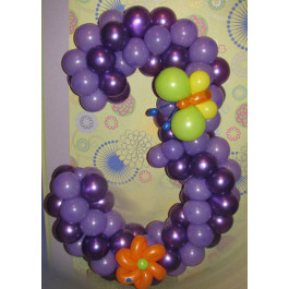 Опция Цифра из шаров "Бабочка+цветок" – фото 4