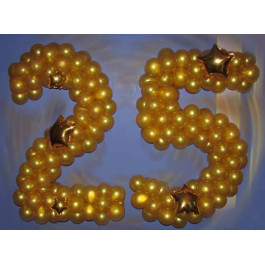 Опция Цифра из шаров 25 "Звезды" – фото 3