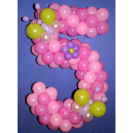 Опция Цифра из шаров "Весенние бабочки" - фото 4 Опция Цифра из шаров "Весенние бабочки" – фото 4