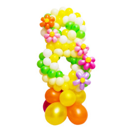 Опция Цифра из шаров "Весенняя радость" - фото 1 Опция Цифра из шаров "Весенняя радость" – фото 1