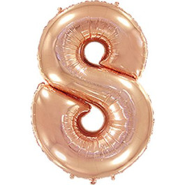 Опция Фольгированная цифра "8" Розовое золото – фото 3